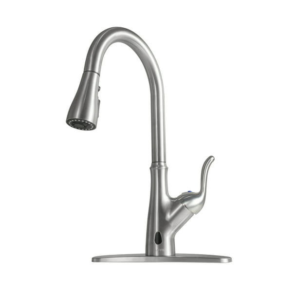 Details about   Modern 2-Function Swivel Kitchen Faucet Brass Pullout Spray Filler Tap One-Hole